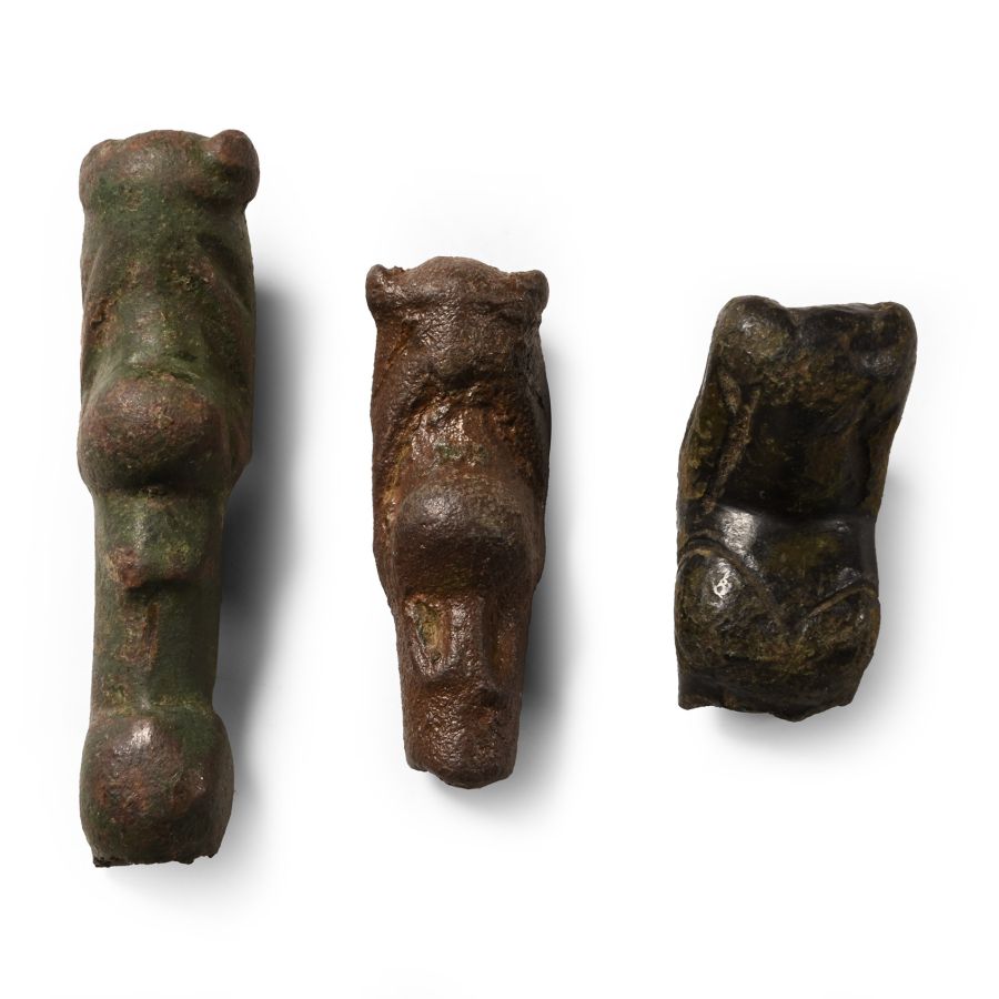 Anglo-Scandinavian Bronze Stirrup Mount Terminal Group