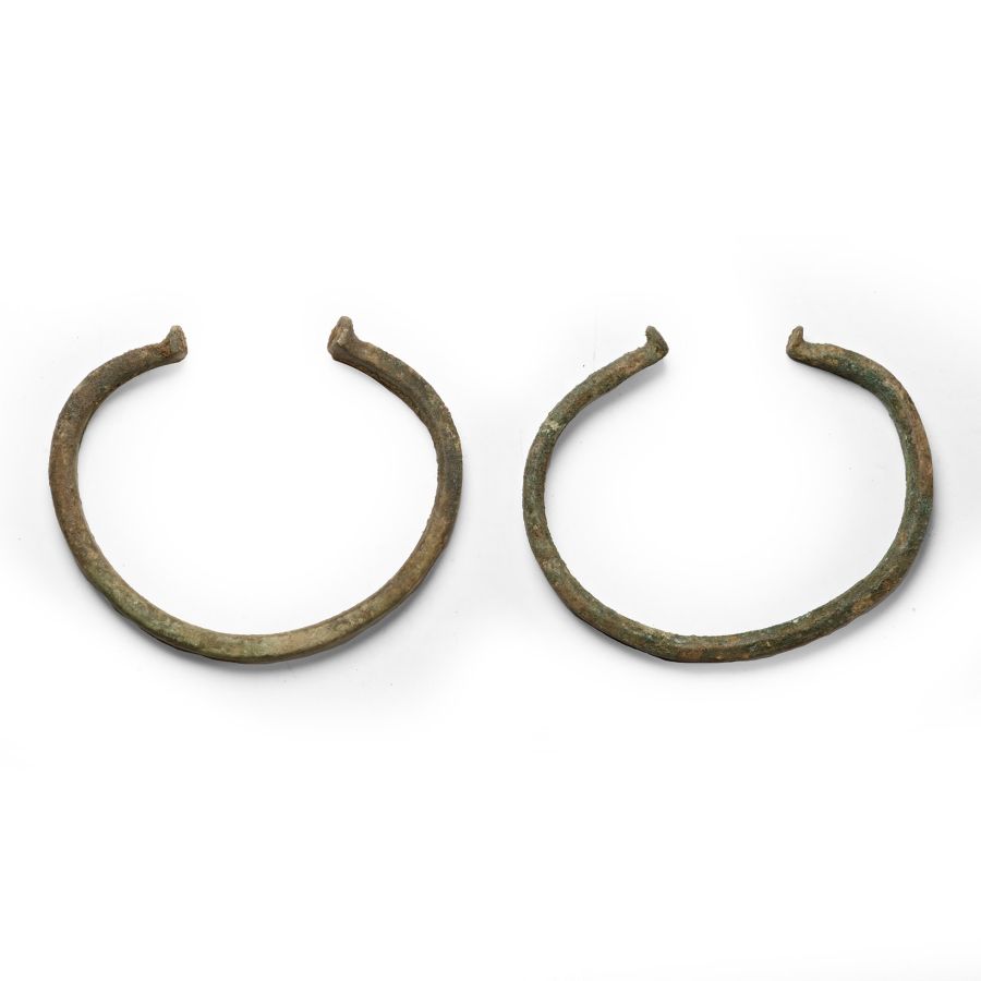 Iron Age Celtic Bronze Bracelet Pair