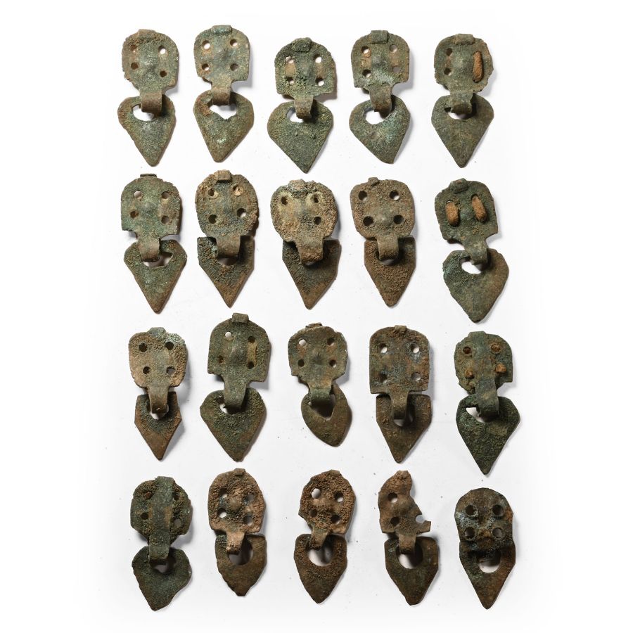 Viking Age Bronze Horse Harness Pendant Set
