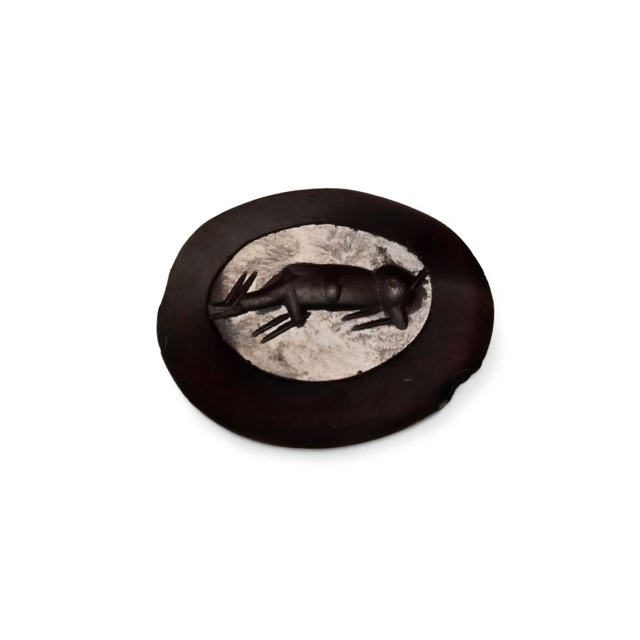 Roman Garnet Gemstone Depicting a Hunting Dog