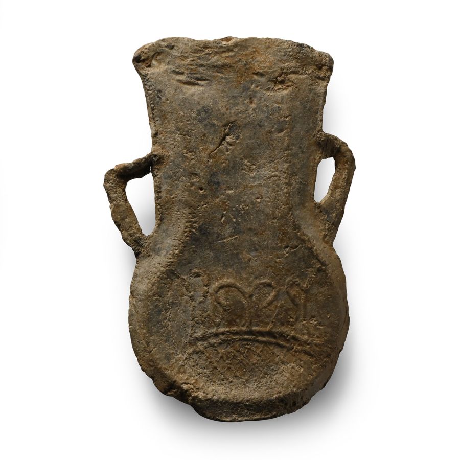 Medieval Lead Pilgrim's Holy Water Ampulla