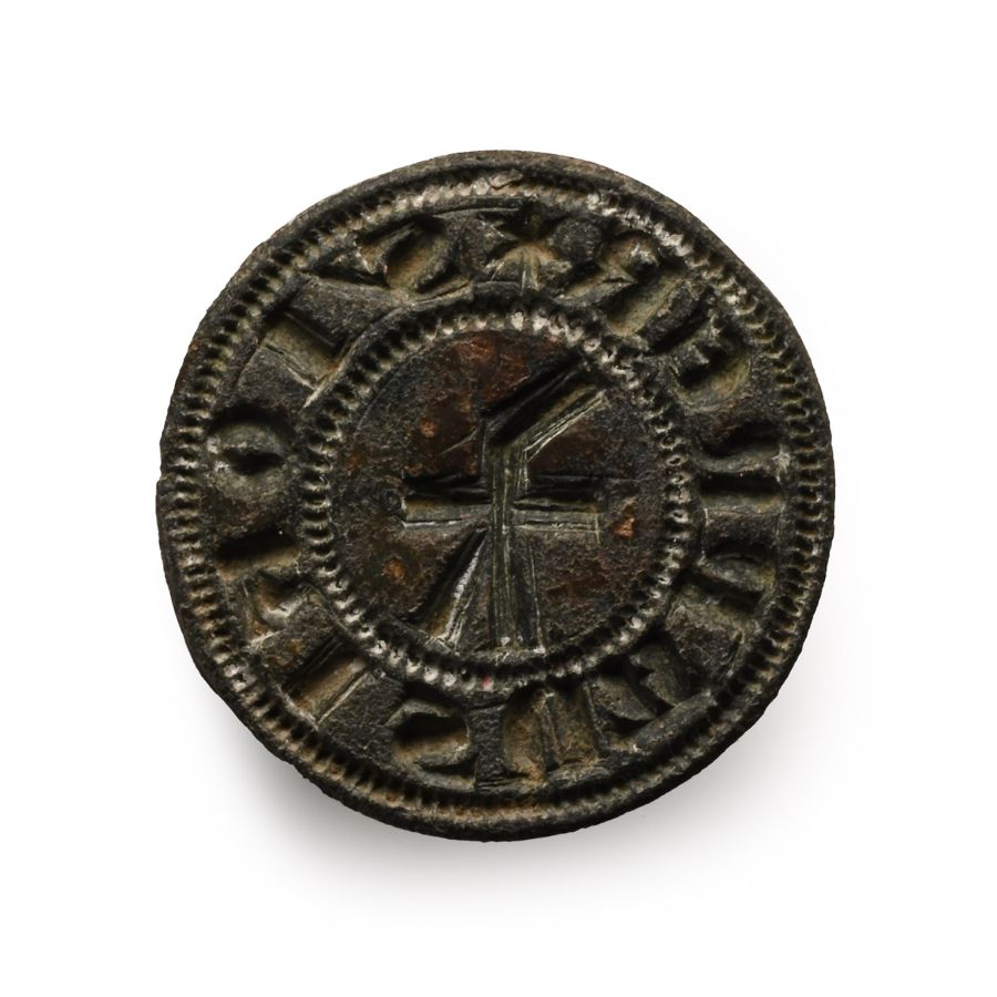 Medieval Bronze Personal Seal Matrix of John Vanner