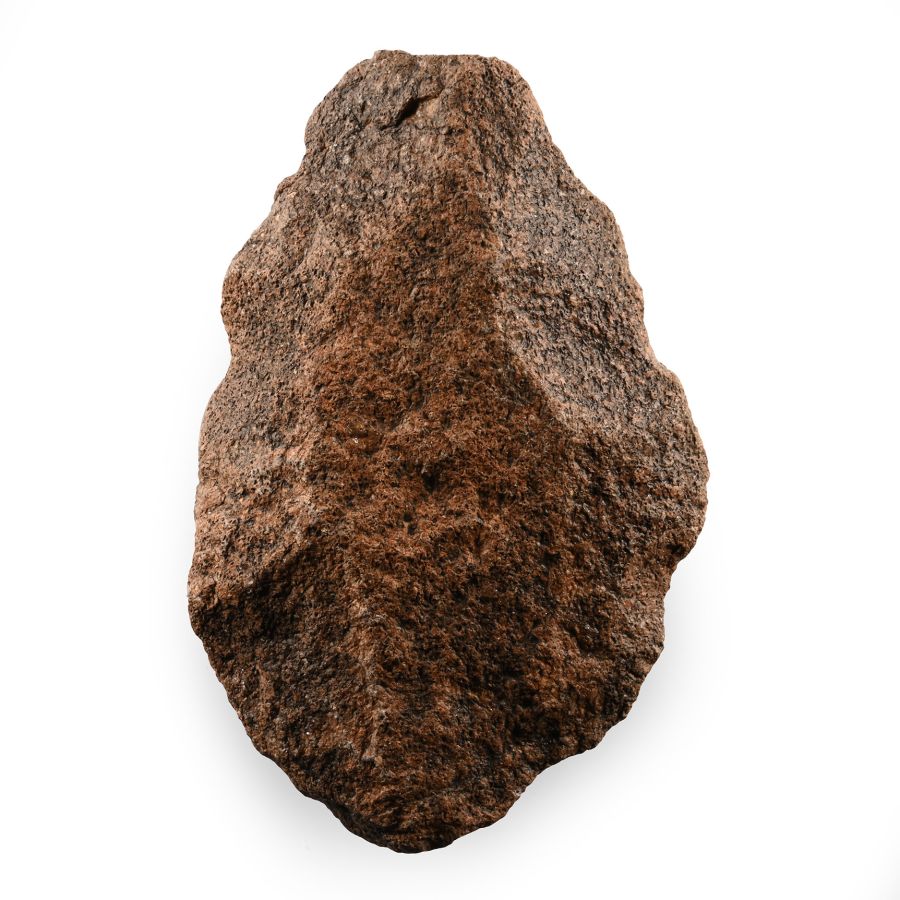Stone Age Acheulean Dark Red Quartzite 'Homo Erectus' Handaxe