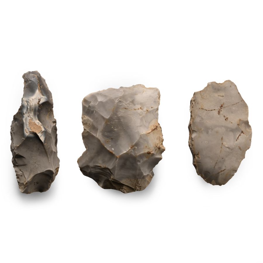 Stone Age Hedencourt Flint Tool Group