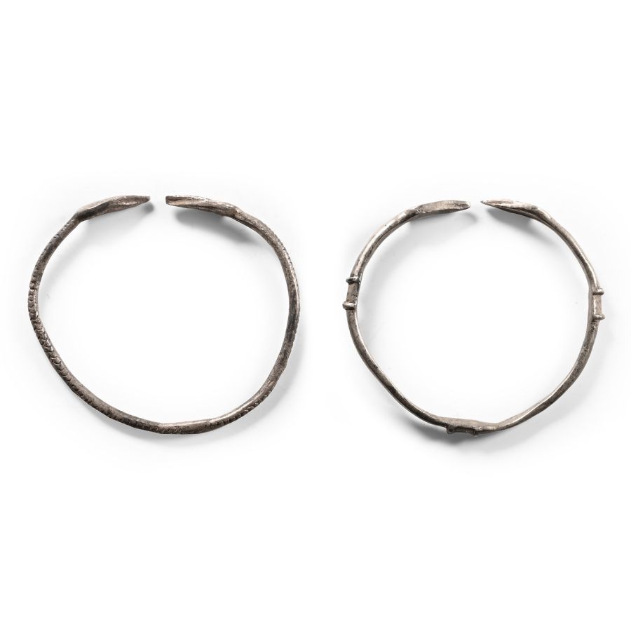 Roman Silver Armilla Bracelet Pair