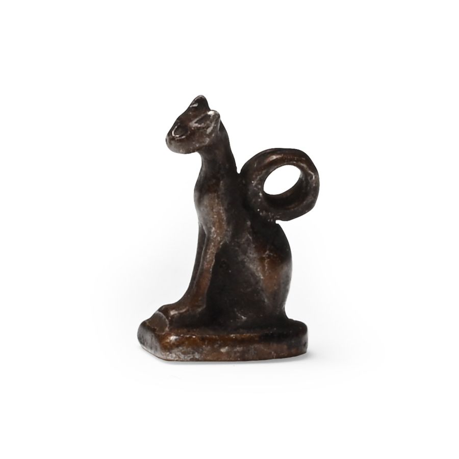 Egyptian Silver Cat Amulet