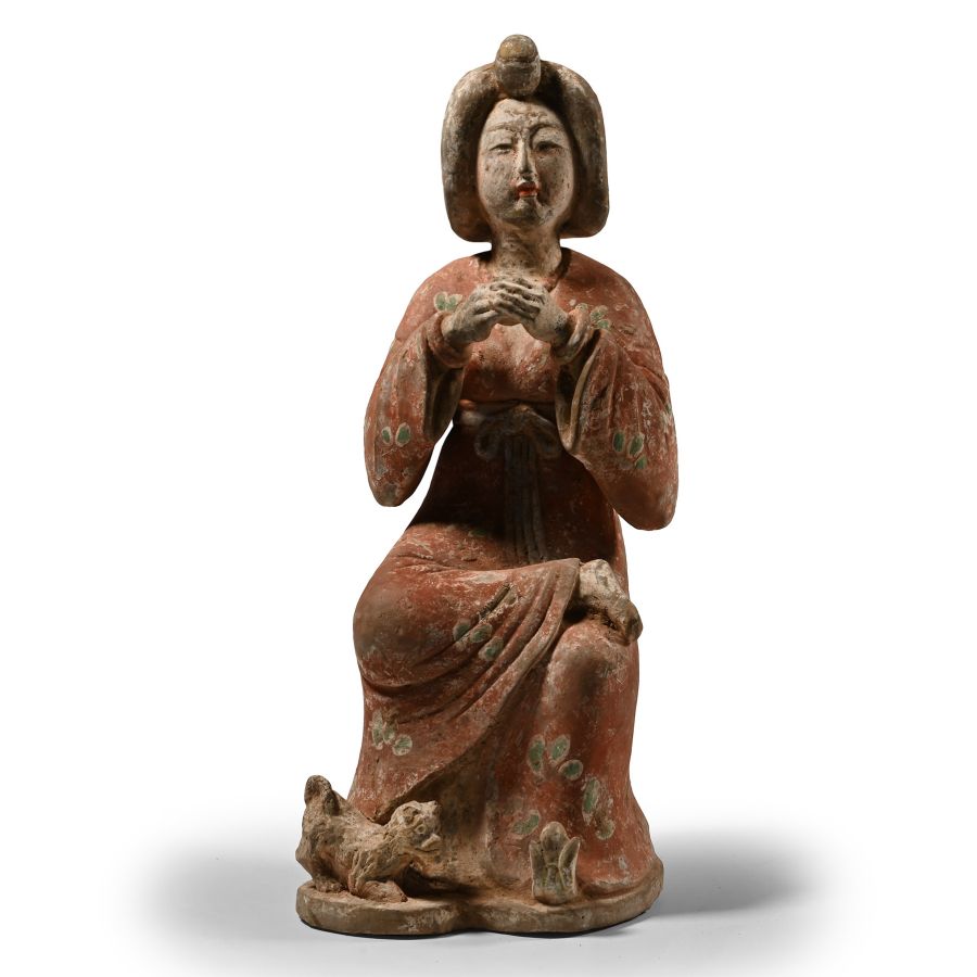 Chinese Tang Terracotta Courtly Lady