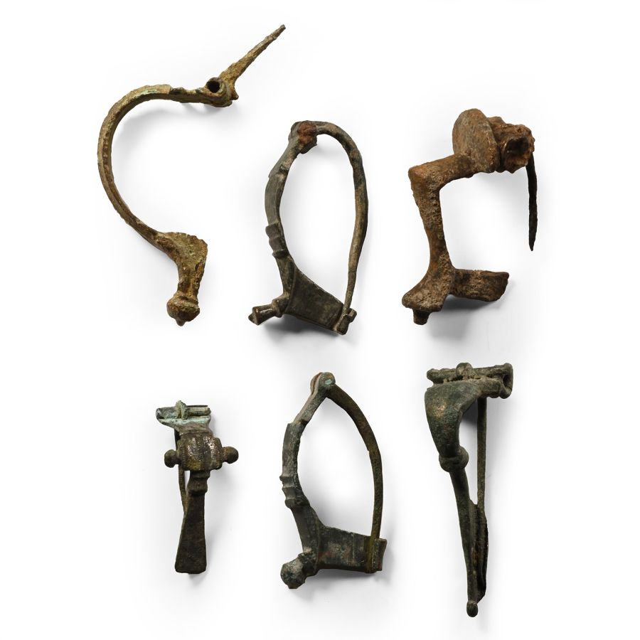 Roman Bronze Bow Brooch Collection