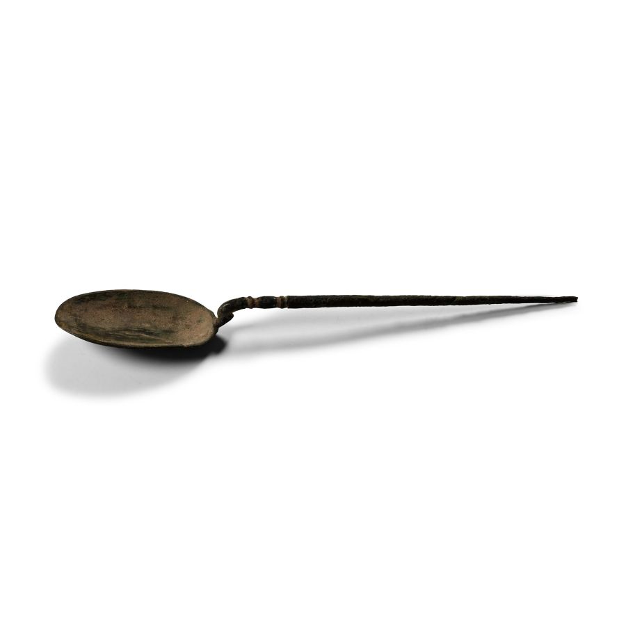 Roman Bronze Rat-Tailed Spoon