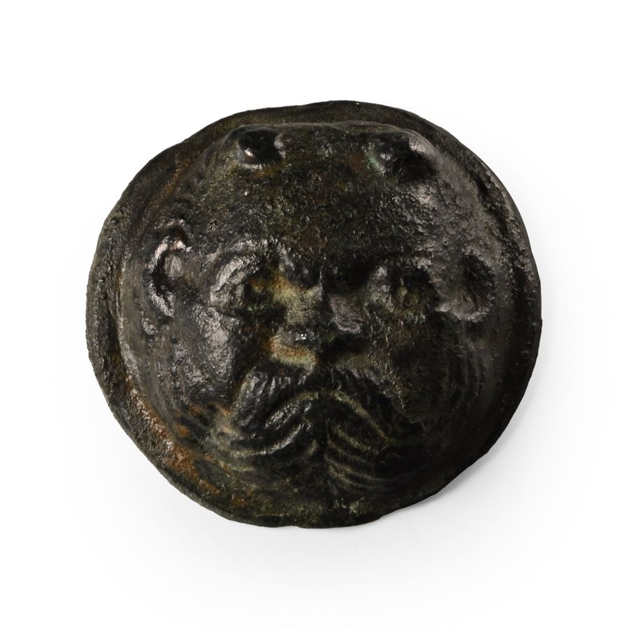 Roman Bronze Silenus Mount