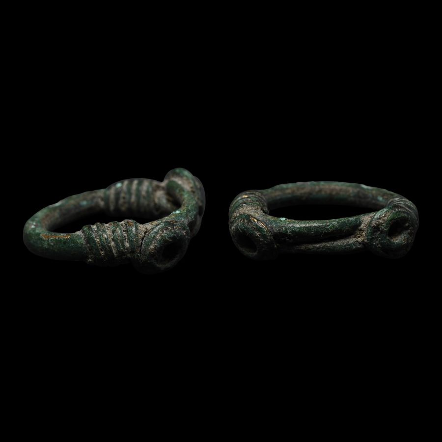 Iron Age Celtic Bronze Coiled Ring