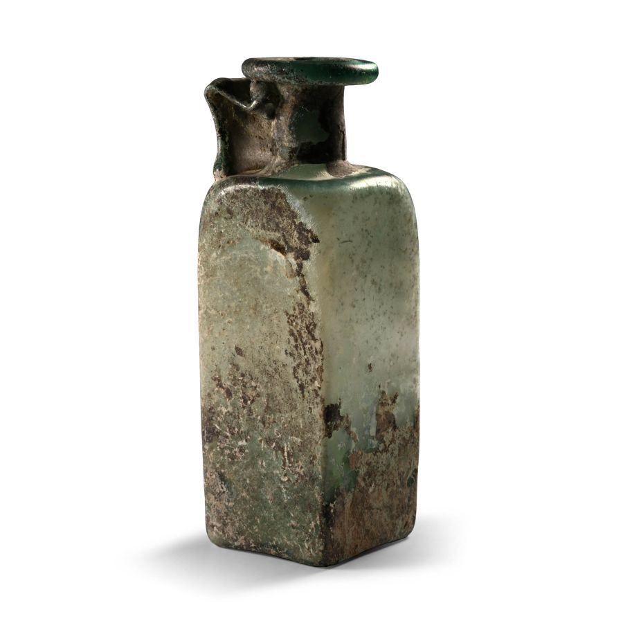 Roman Square Glass Jug