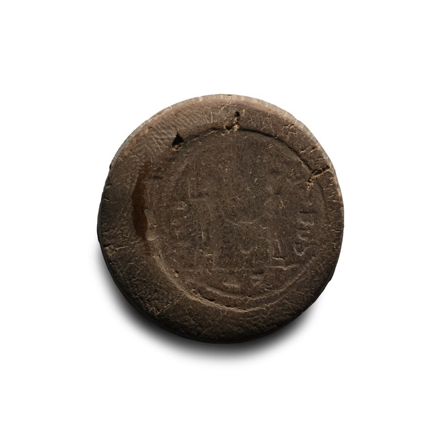 Roman Bifacial Terracotta Forger's Coin Mould