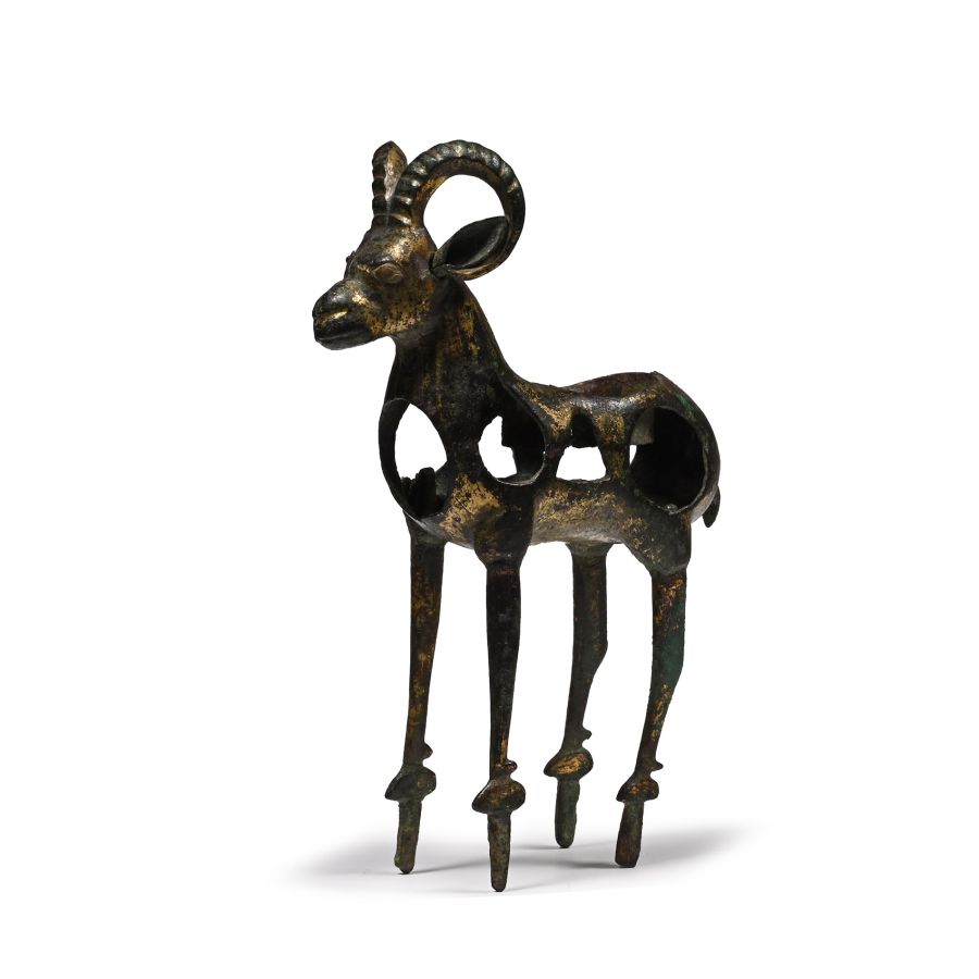 Amlash Gilt Bronze Standing Ram