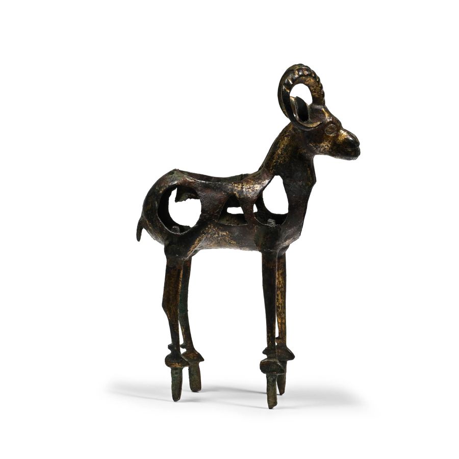 Amlash Gilt Bronze Standing Ram