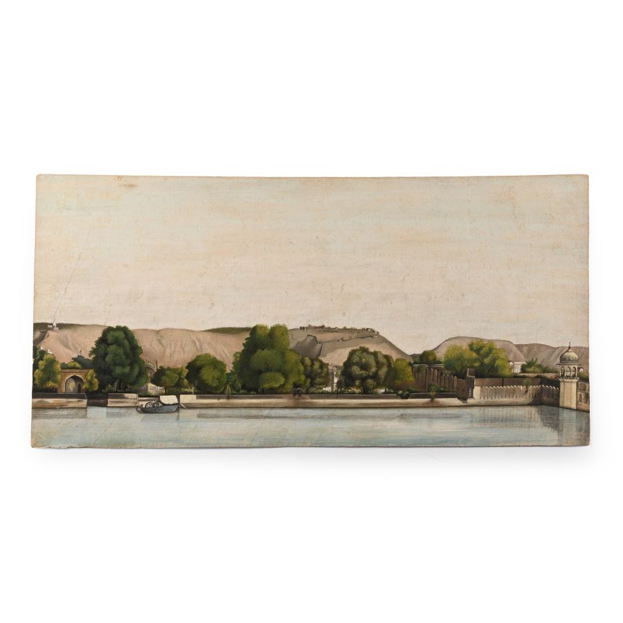 Indian Company School Watercolour on paper of the Delhi River