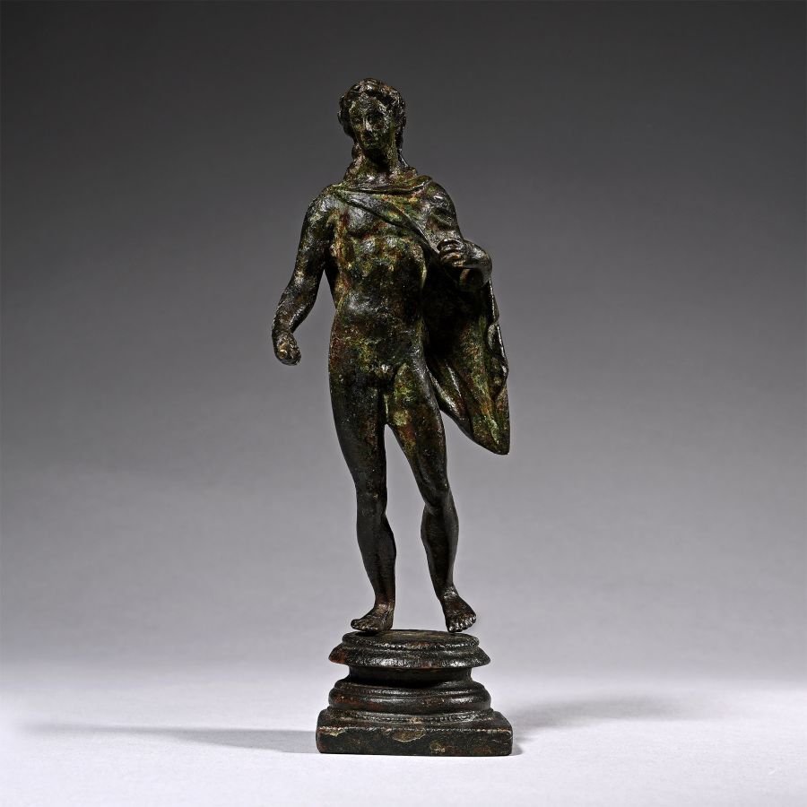 Roman Bronze Figure of Apollo