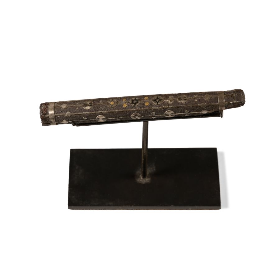 Viking Inlaid Silver and Gold Knife Handle