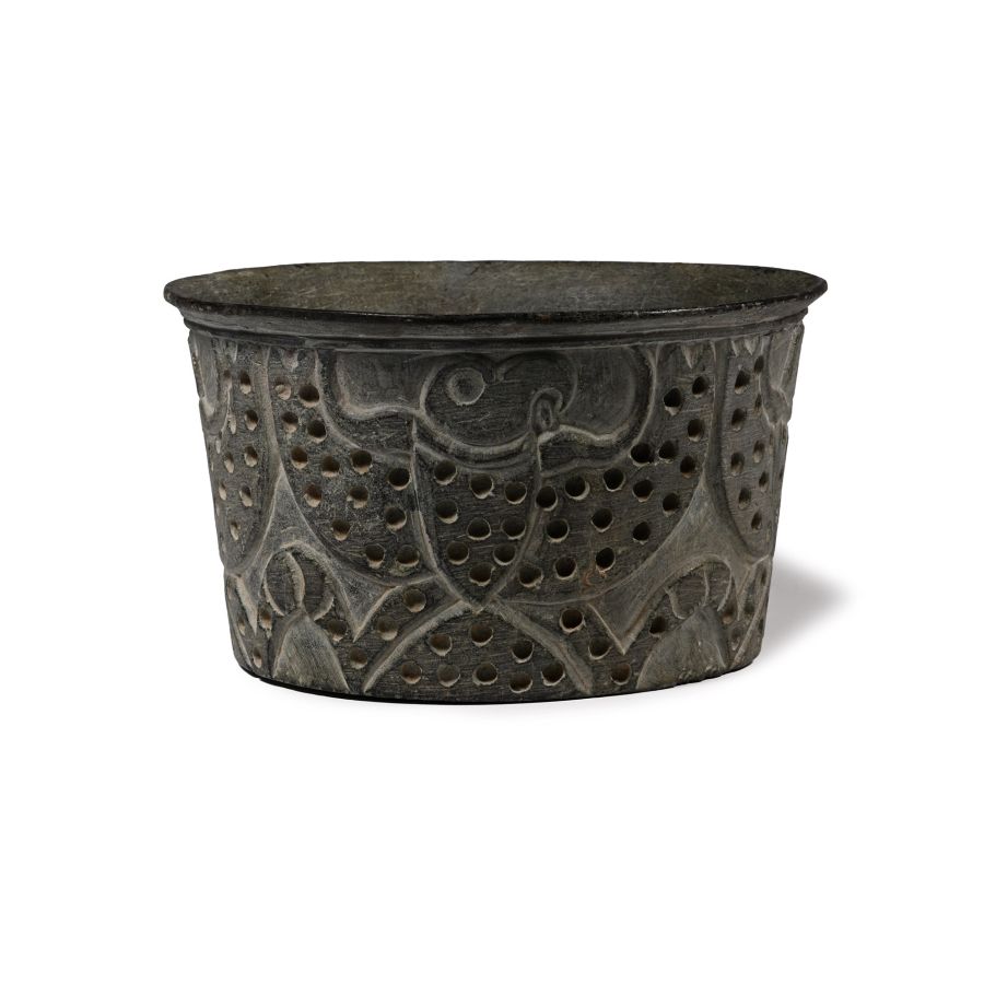 Bactrian Stone Bowl with Birds