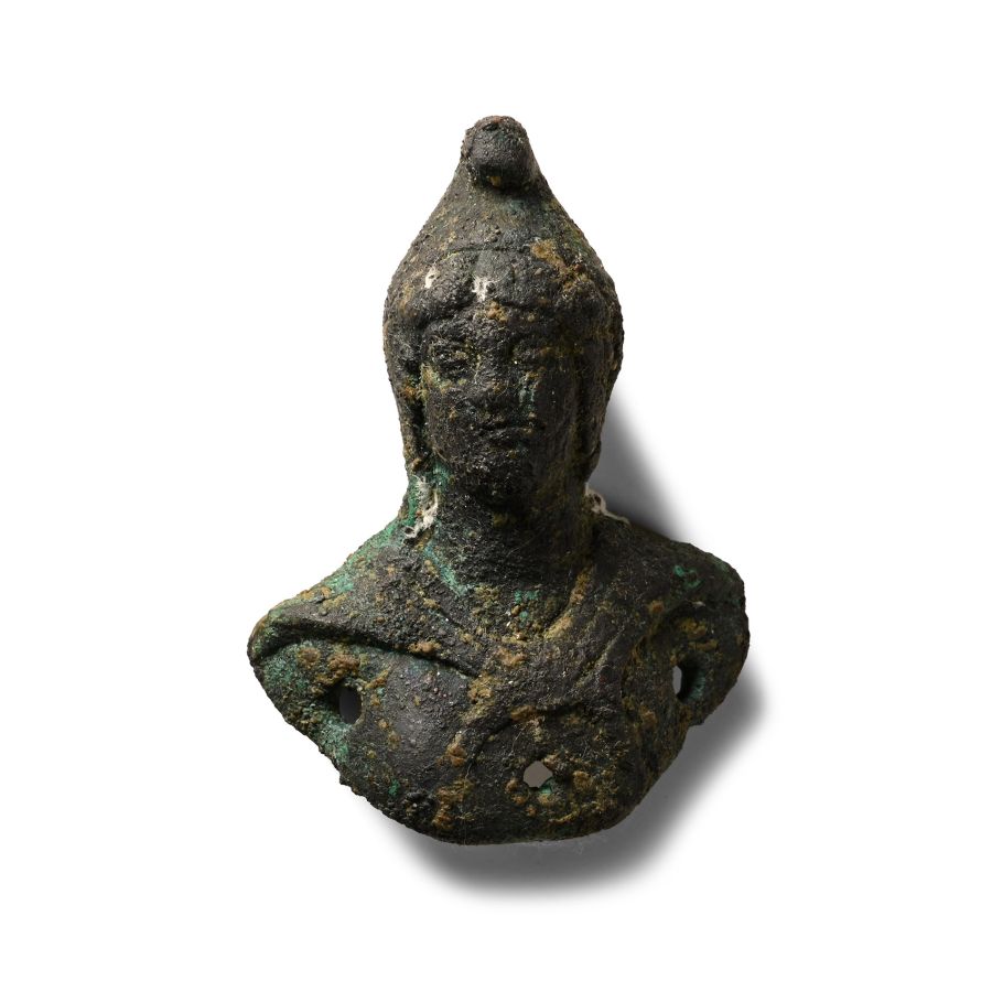 Roman Bronze Bust of a Man