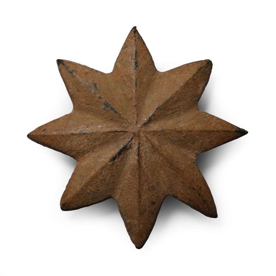 Roman Bronze Mount in the Shape of a Star