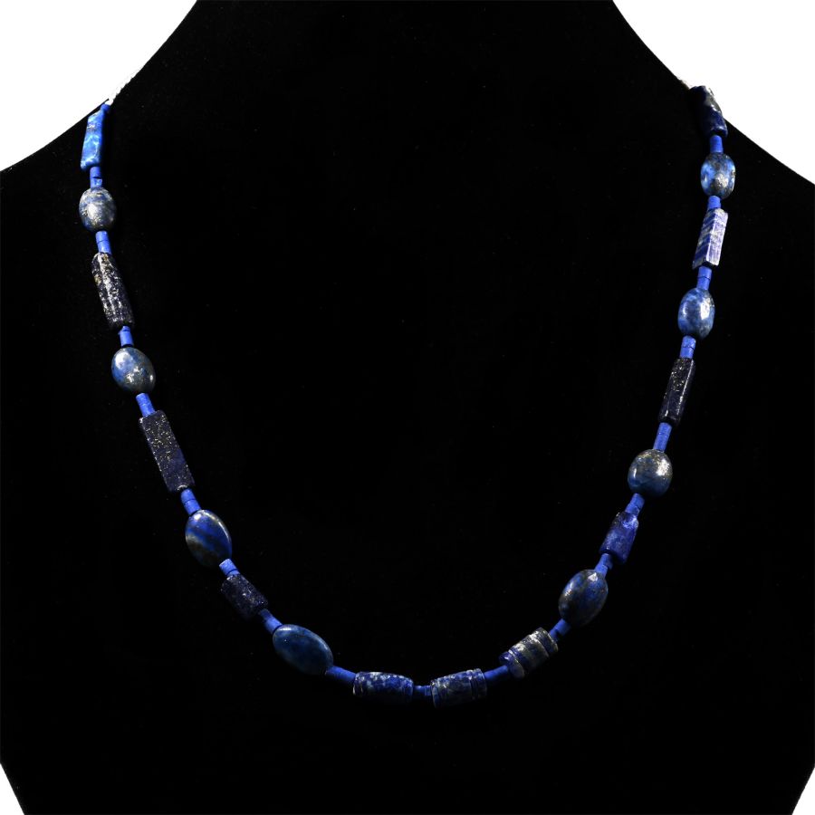 Bactrian Style Lapis Lazuli Bead Necklace String