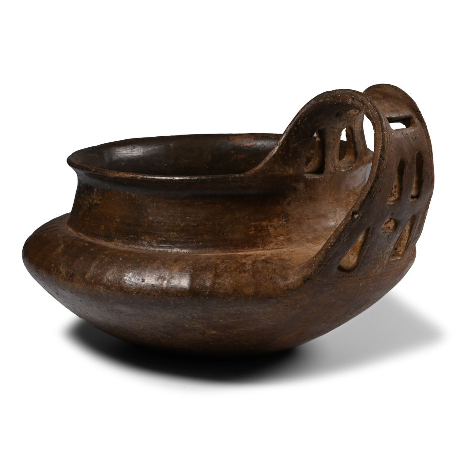Large Villanovan Terracotta Impasto Kyathos