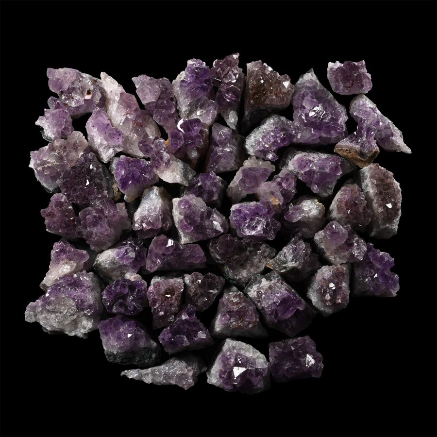 Purple Amethyst Crystal Mineral Specimen Group [50]