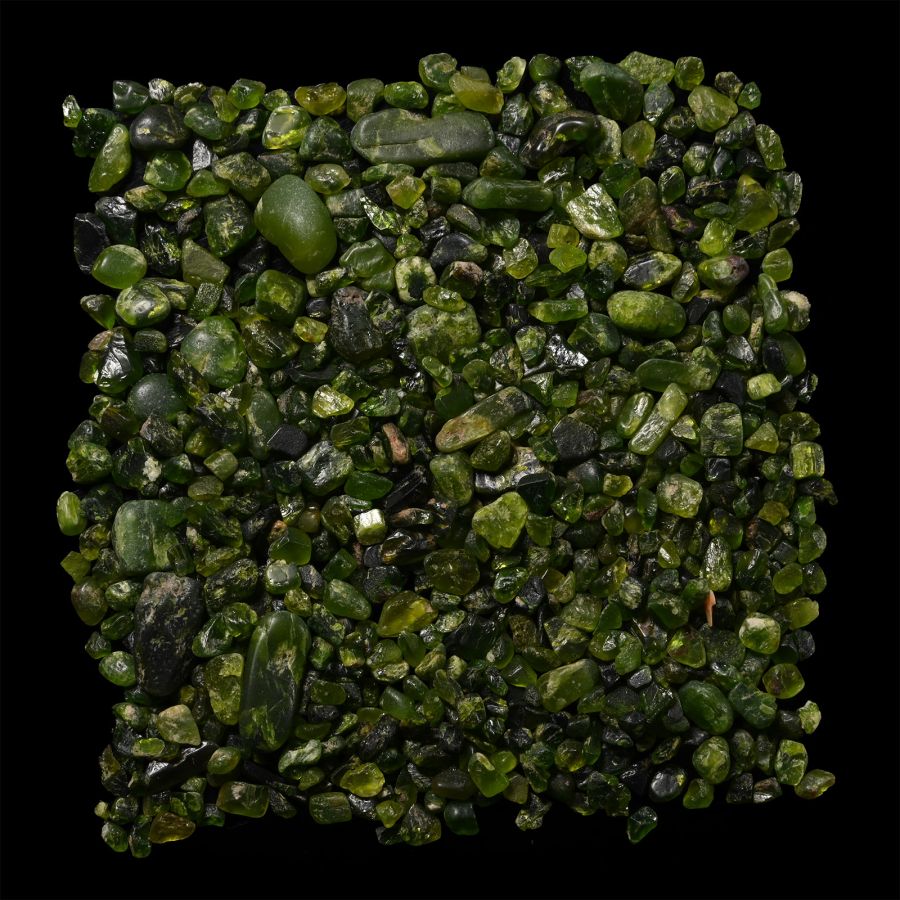 Large Quantity of Green Andalusite Crystals