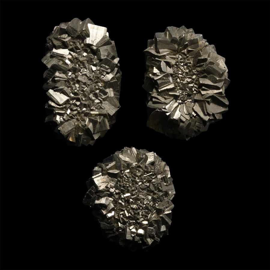 Pyrite 'Flower' Paper Weight Mineral Specimen Group [3]