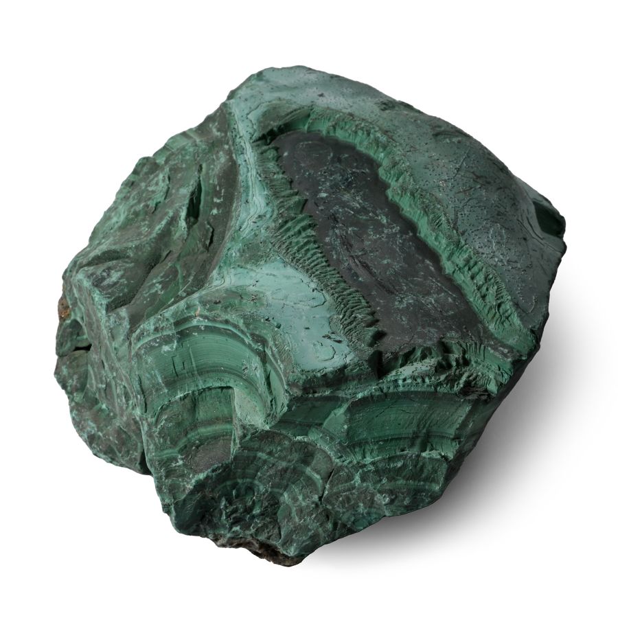 Large Green Malachite Boulder Section