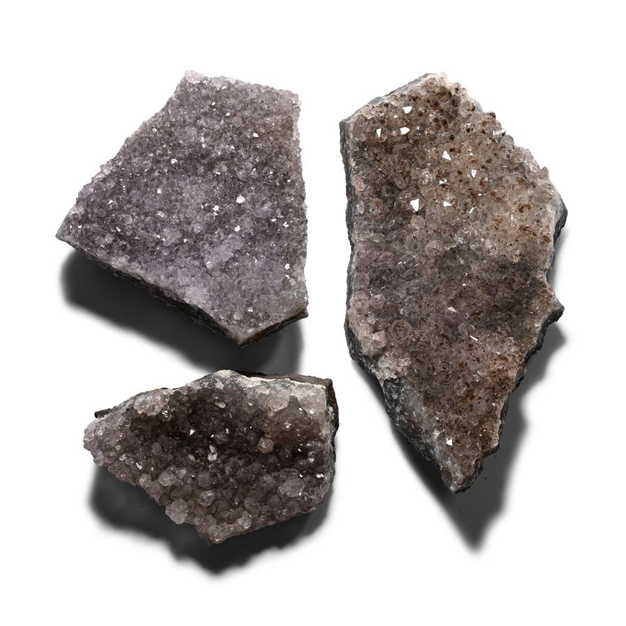Large Amethyst and Quartz Crystal Geode Section Collection [3]