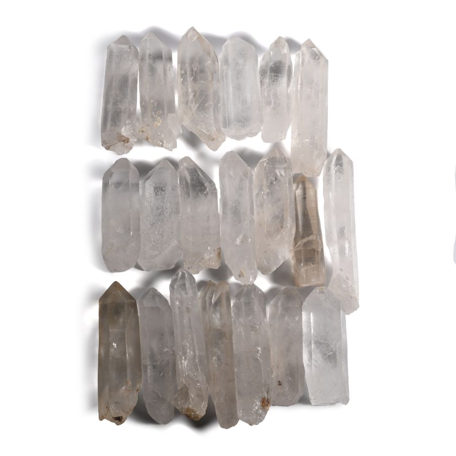Large Quartz Rock Crystal Point Collection