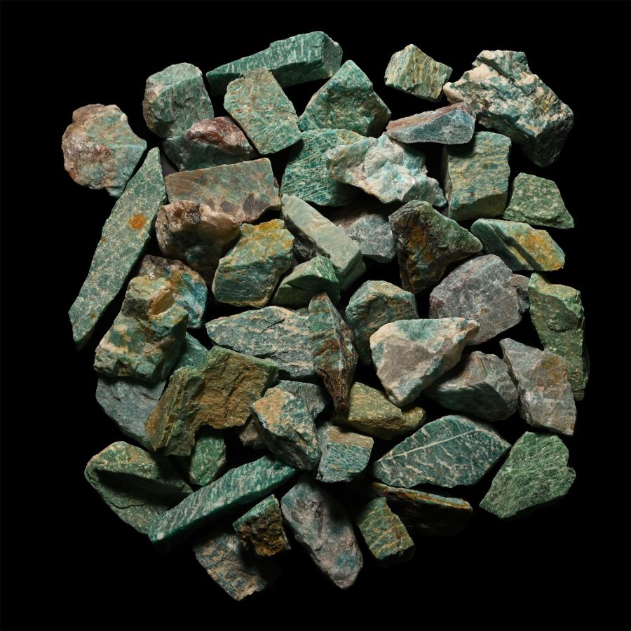 Green Mariposite Mineral Specimen Group [50]