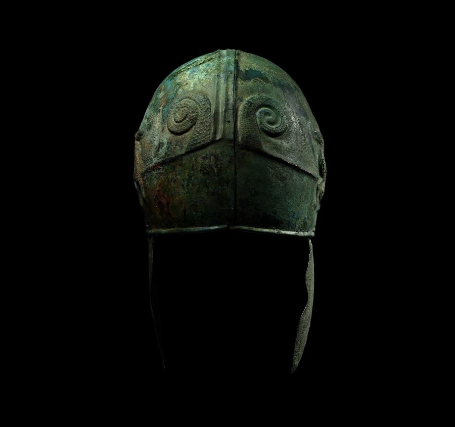 Scythian Chalcidian Helmet with Embossed Stags