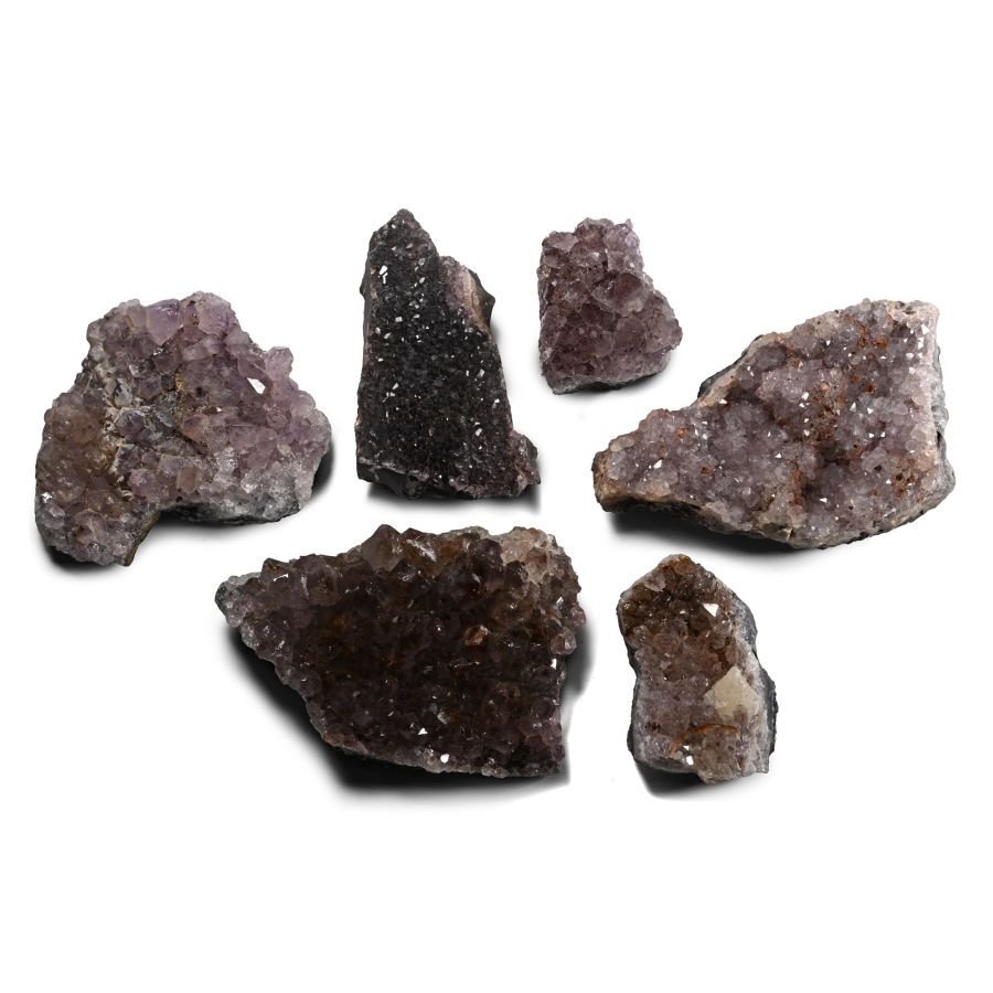 Amethyst Crystal Mineral Specimen Group [6]