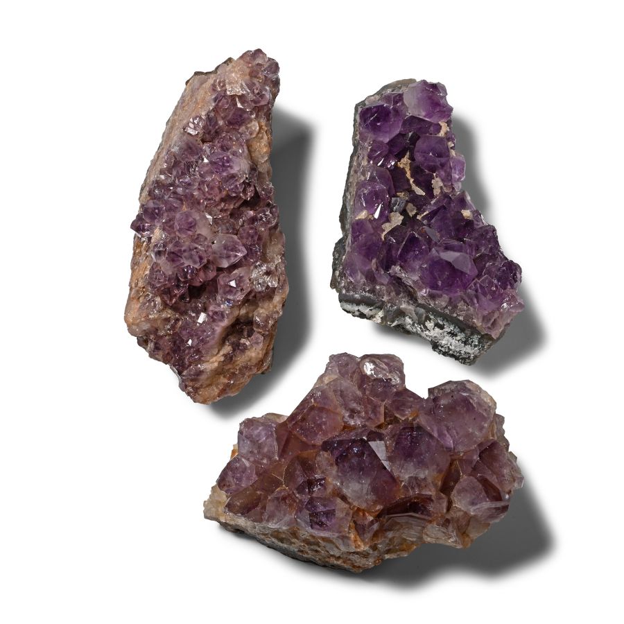 Large Amethyst Crystal Mineral Specimen Group [3]