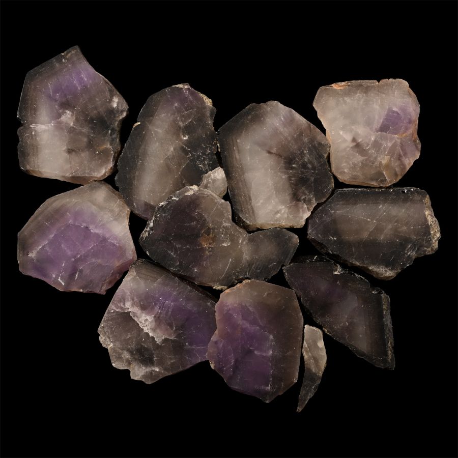 Cut Amethyst Slice Group [10]