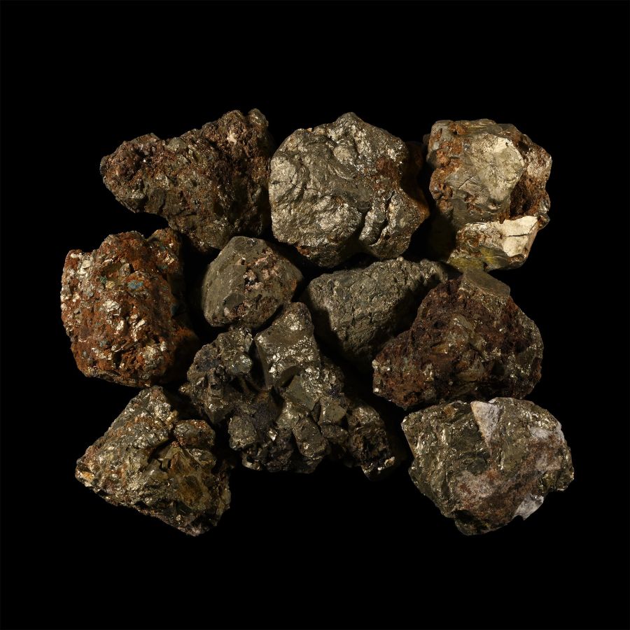 Large Pyrite Crystal Display Collection [10]