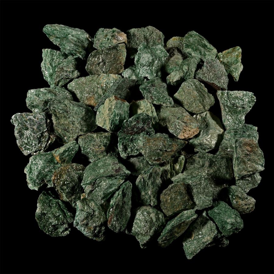 Large Green Fuchsite Mica Mineral Specimen Group [50]