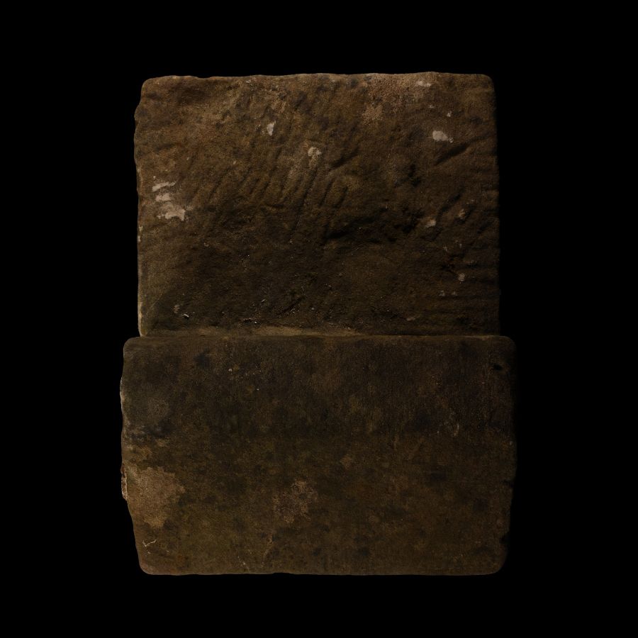 Monumental Medieval Limestone Window Sill Section