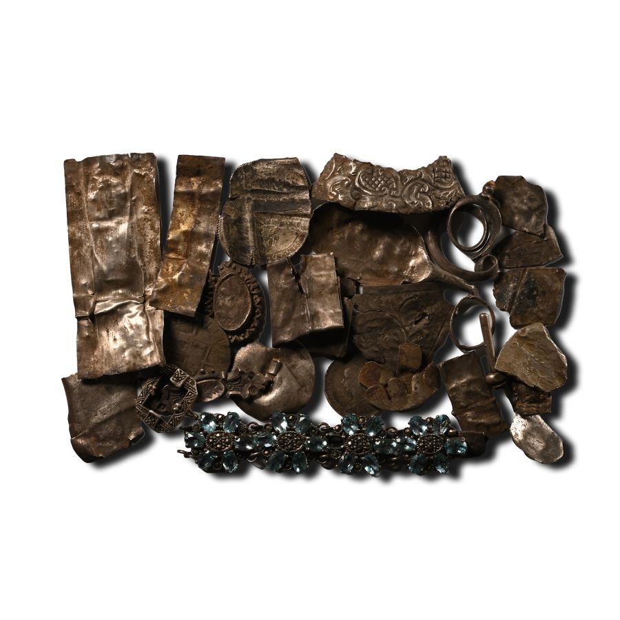 Post Medieval Silver Artefact Group