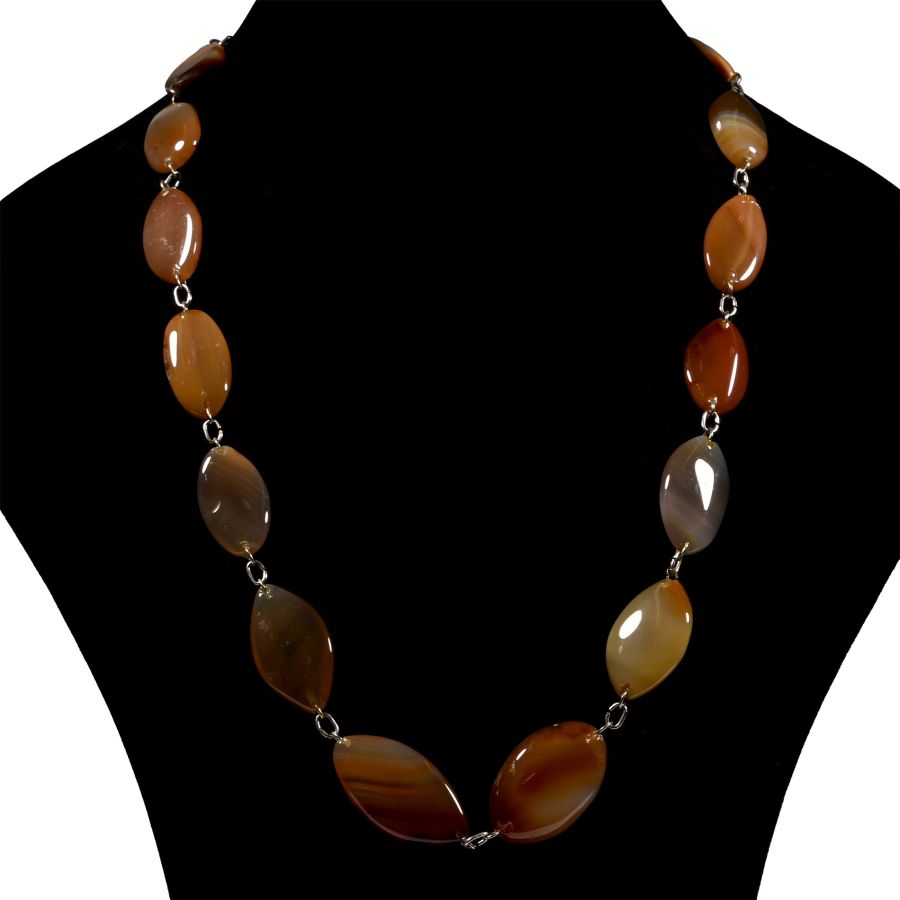 Mixed Polished Agate Bead Necklace