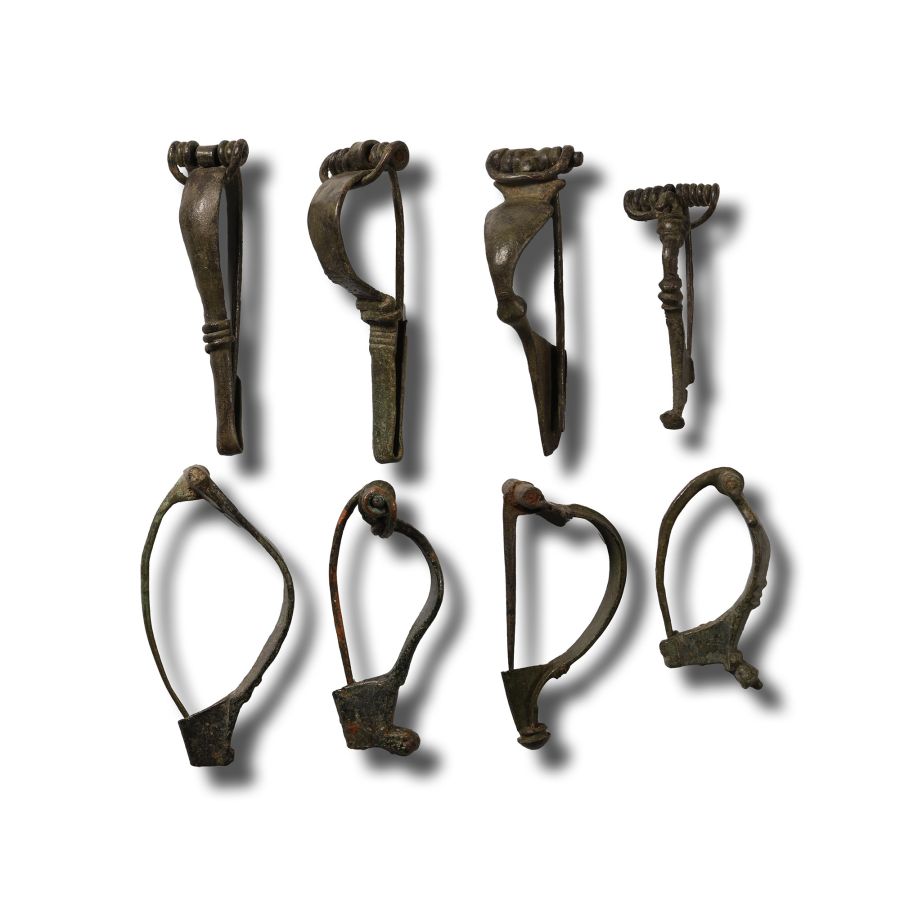 Roman Bronze Bow Brooch Collection