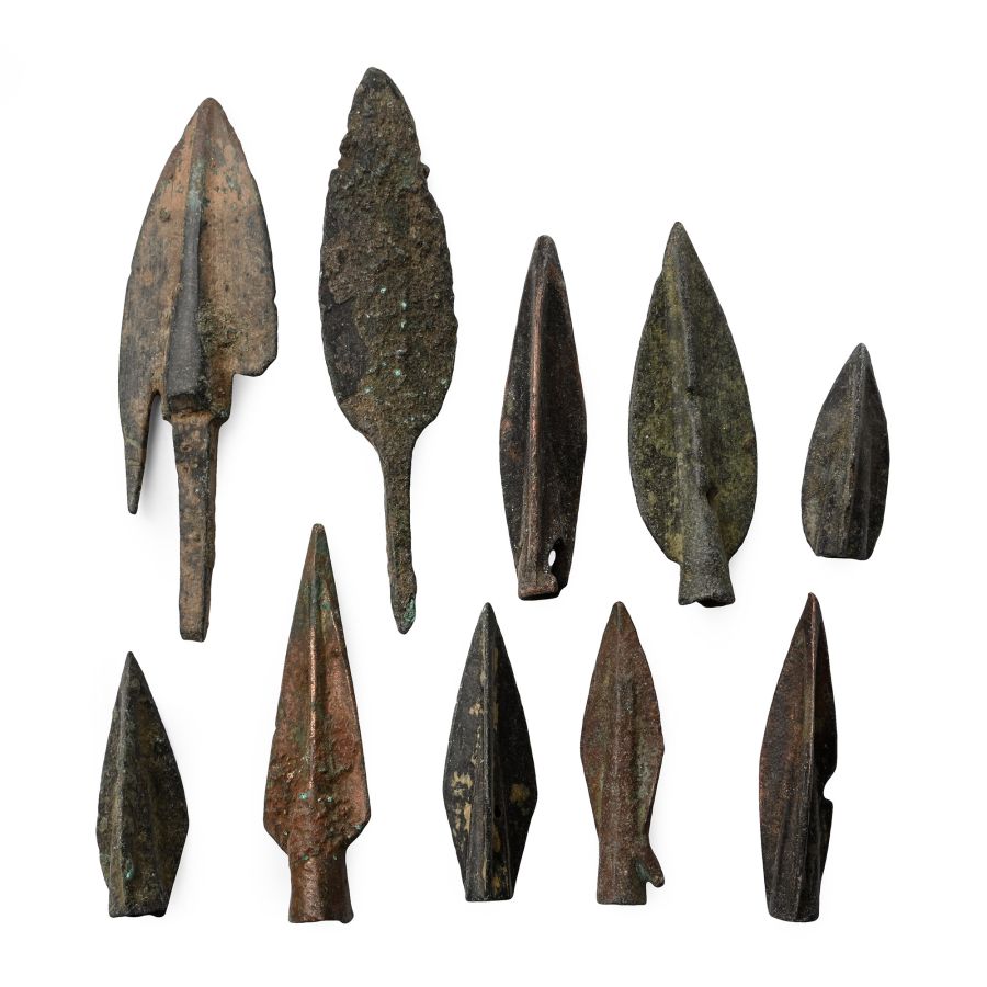 Greek Period High Quality Bronze Arrowhead Collection