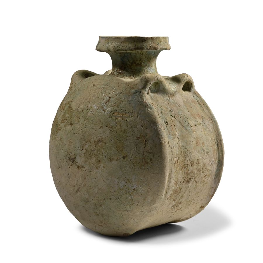 Egyptian Faience Pilgrim's Flask