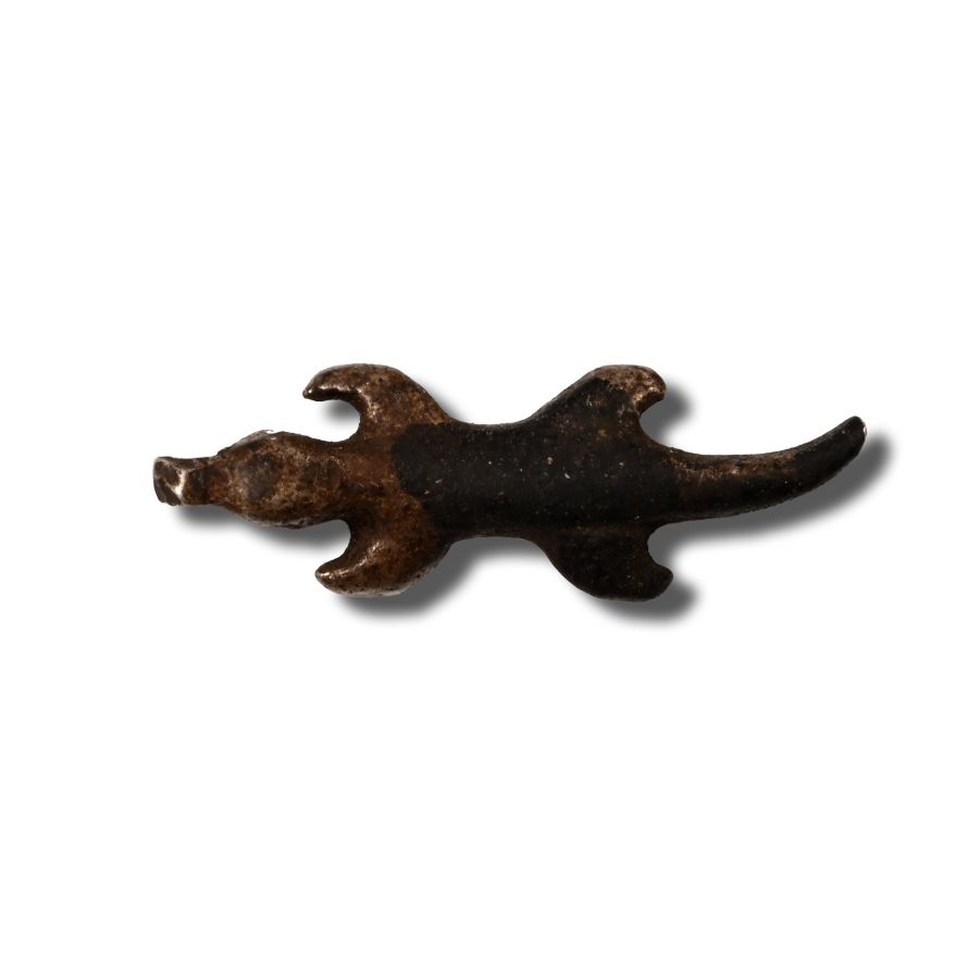 Egyptian Silver Crocodile Amulet