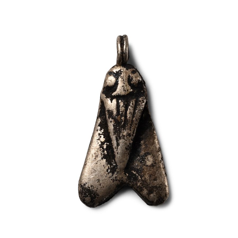 Egyptian Silver Fly Amulet