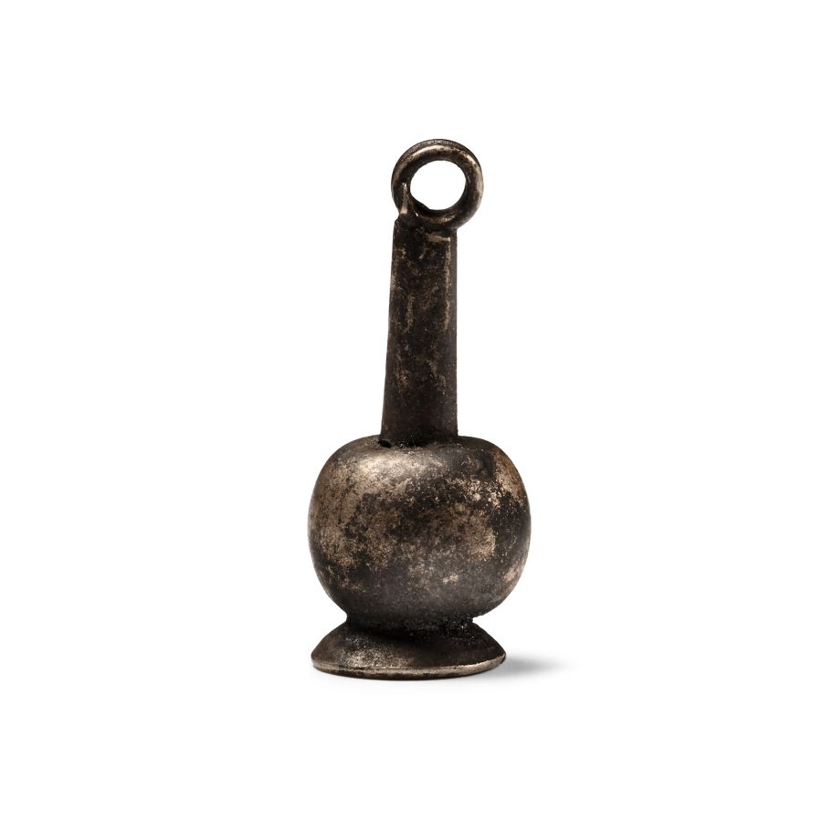 Egyptian Silver Poppy Amulet