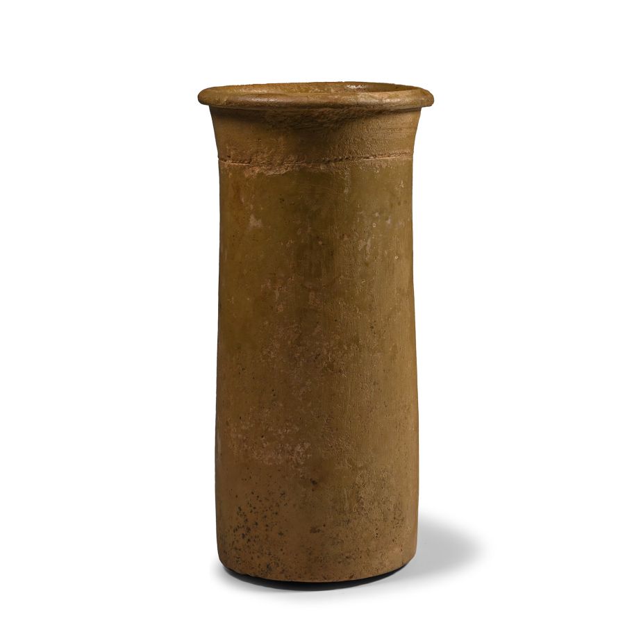 Egyptian Terracotta Cylindrical Jar